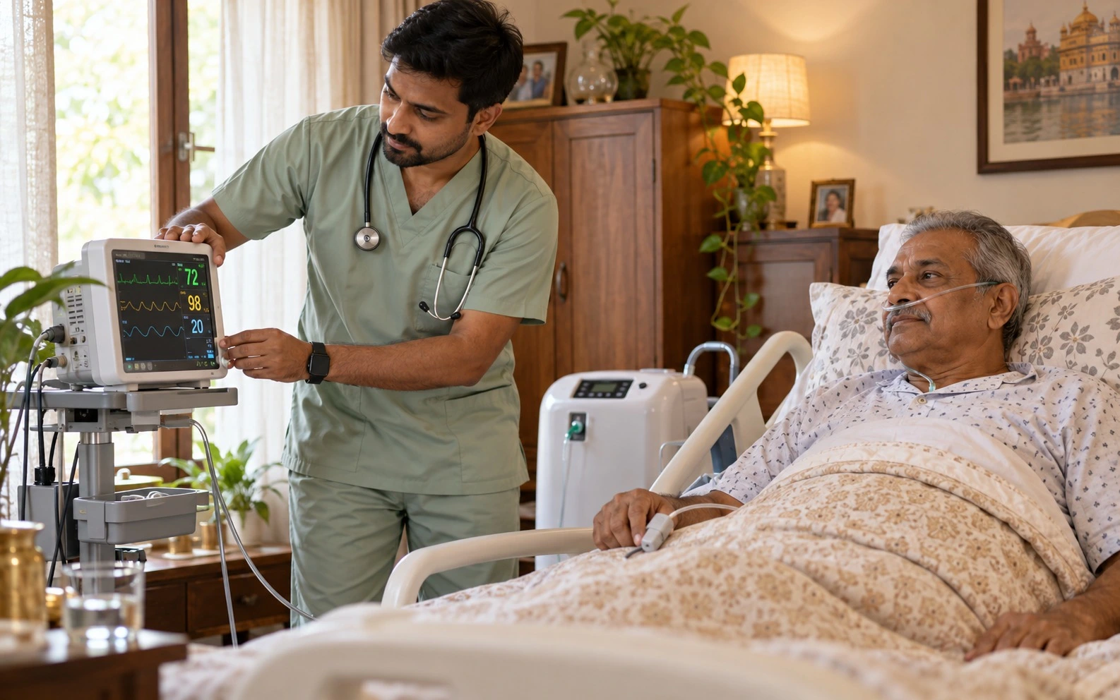 Critical patient care at home